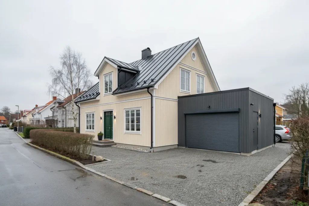 slutf rd attefallstillbyggnad med isolerat attefallsgarage i stehag esl v