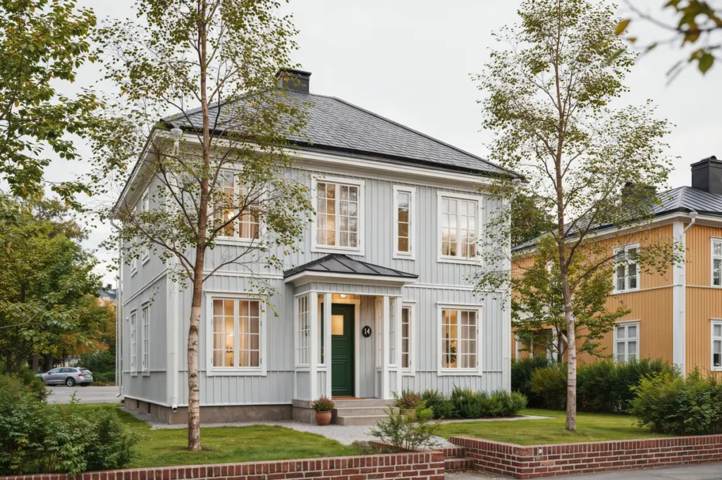 fasadrenovering och till ggsisolering av villa i marieholm